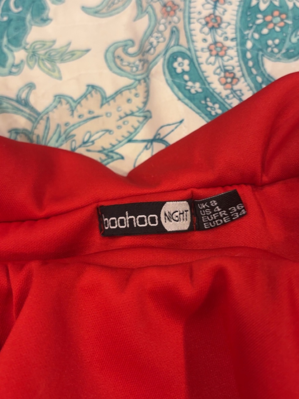 Boohoo Red Night Dress